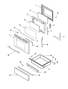 04 - Door / Drawer (Stl) parts for Jenn-Air Range JGR8875RDS from AppliancePartsPros.com