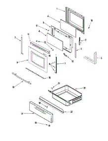 04 - Door / Drawer parts for Jenn-Air Range JER8785RAF from AppliancePartsPros.com