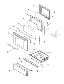 04 - Door / Drawer (Stl) parts for Jenn-Air Range JER8785RAS from AppliancePartsPros.com