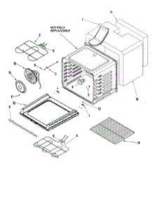 02 - Cavity parts for Jenn-Air Range JER8885RAS from AppliancePartsPros.com