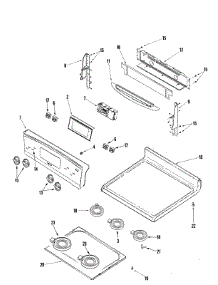 03 - Control Panel / Top Assembly parts for Jenn-Air Range JER8785RAB from AppliancePartsPros.com