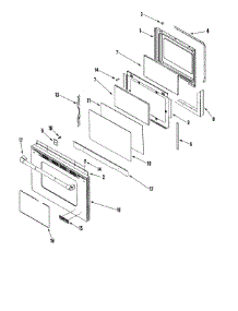03 - Door (Lower) parts for Jenn-Air Range JGR8890ADP from AppliancePartsPros.com