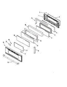 04 - Door (Upper) parts for Jenn-Air Range JGR8890ADP from AppliancePartsPros.com