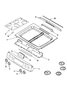 02 - Control Panel / Top Assembly parts for Jenn-Air Range JGS8850BDW from AppliancePartsPros.com