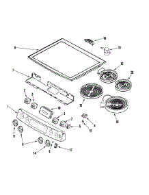 02 - Control Panel / Top Asy parts for Jenn-Air Range JES8750BAF from AppliancePartsPros.com