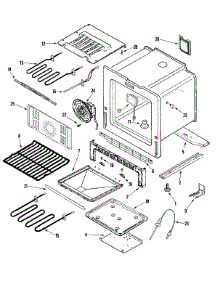 05 - Oven / Base parts for Jenn-Air Range JES8850BAF from AppliancePartsPros.com