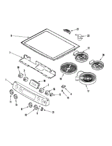 02 - Control Panel / Top Asy parts for Jenn-Air Range JES8850BAB from AppliancePartsPros.com