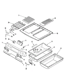 03 - Control Panel / Top Assembly parts for Jenn-Air Range JES9750BAB from AppliancePartsPros.com