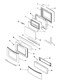 04 - Door / Access Panel (Ser Pre 10) parts for Jenn-Air Range JES9900BAS from AppliancePartsPros.com