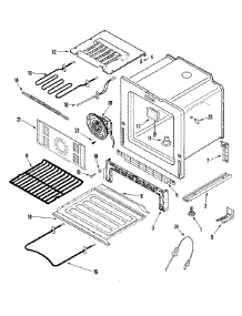 06 - Oven / Base parts for Jenn-Air Range JES9800BAS from AppliancePartsPros.com