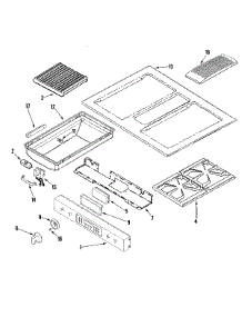 03 - Control Panel / Top Assembly parts for Jenn-Air Range JDS9865BDP from AppliancePartsPros.com