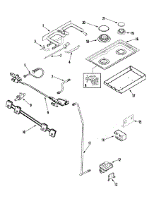 06 - Gas Controls parts for Jenn-Air Range JDS9860BDB from AppliancePartsPros.com