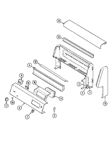 02 - Control Panel parts for Jenn-Air Range FCE30500W from AppliancePartsPros.com