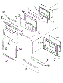 04 - Door / Access Panel (Stl) parts for Jenn-Air Range JES9860ACS from AppliancePartsPros.com