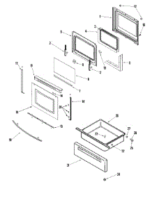 04 - Door / Drawer parts for Jenn-Air Range JER8785QAF from AppliancePartsPros.com