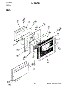 06 - Door parts for Jenn-Air Range S166-C from AppliancePartsPros.com