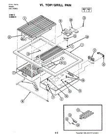 09 - Top parts for Jenn-Air Range S166-C from AppliancePartsPros.com