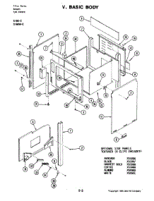 04 - Body parts for Jenn-Air Range S166-C from AppliancePartsPros.com