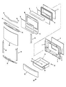 02 - Door / Drawer parts for Jenn-Air Range JDS8850AAQ from AppliancePartsPros.com