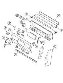 02 - Control Panel parts for Jenn-Air Range JER8854BCS from AppliancePartsPros.com