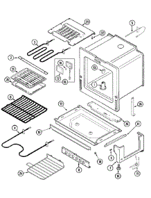 03 - Oven / Base parts for Jenn-Air Range JES8750AAW from AppliancePartsPros.com