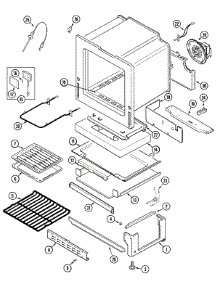 04 - Oven / Base parts for Jenn-Air Range JGS8850ADW from AppliancePartsPros.com