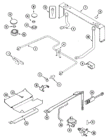 03 - Gas Controls parts for Jenn-Air Range JGS8850ADW from AppliancePartsPros.com