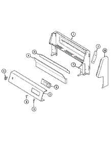 02 - Control Panel parts for Jenn-Air Range JG3127XTA from AppliancePartsPros.com