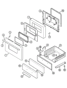 03 - Door / Drawer parts for Jenn-Air Range JG3127WTV from AppliancePartsPros.com