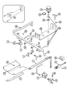 04 - Gas Controls parts for Jenn-Air Range FCG20100T from AppliancePartsPros.com