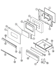 03 - Door / Drawer parts for Jenn-Air Range FCG20100R from AppliancePartsPros.com