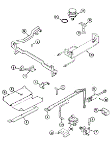 03 - Gas Controls parts for Jenn-Air Range SCG20200A from AppliancePartsPros.com
