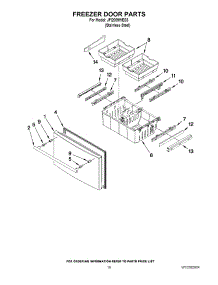 09 - Freezer Door Parts parts for Jenn-Air Refrigerator JFI2089WES3 from AppliancePartsPros.com