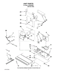 10 - Unit Parts parts for Jenn-Air Refrigerator JFI2089WES3 from AppliancePartsPros.com