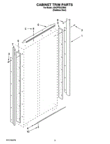 02 - Cabinet Trim Parts parts for Maytag Refrigerator JS42PPDUDB00 from AppliancePartsPros.com