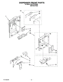 12 - Dispenser Front Parts parts for Maytag Refrigerator JS42PPDUDB00 from AppliancePartsPros.com