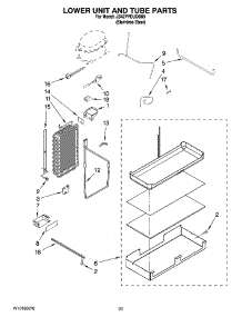 14 - Lower Unit And Tube Parts parts for Maytag Refrigerator JS42PPDUDB00 from AppliancePartsPros.com