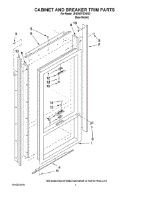 02 - Cabinet And Breaker Trim Parts parts for Maytag Refrigerator JF42NXFXDW00 from AppliancePartsPros.com