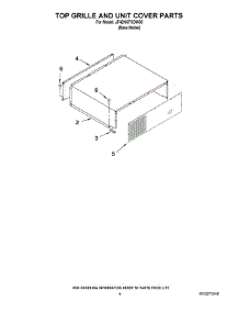 03 - Top Grille And Unit Cover Parts parts for Maytag Refrigerator JF42NXFXDW00 from AppliancePartsPros.com