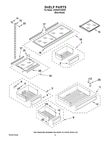 06 - Shelf Parts parts for Maytag Refrigerator JF42NXFXDW00 from AppliancePartsPros.com