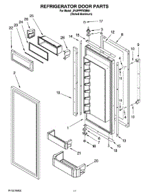 07 - Refrigerator Door Parts parts for Maytag Refrigerator JF42PPFXDB01 from AppliancePartsPros.com
