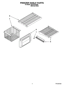 03 - Freezer Shelf Parts parts for Maytag Refrigerator JS42PPDUDB01 from AppliancePartsPros.com