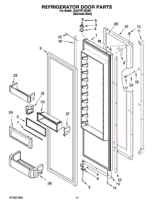 10 - Refrigerator Door Parts parts for Maytag Refrigerator JS42PPDUDB01 from AppliancePartsPros.com