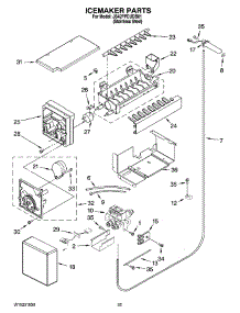 15 - Icemaker Parts parts for Maytag Refrigerator JS42PPDUDB01 from AppliancePartsPros.com
