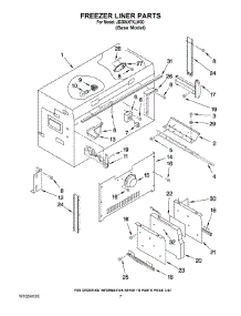 05 - Freezer Liner Parts parts for Maytag Refrigerator JB36NXFXLW00 from AppliancePartsPros.com