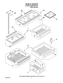 06 - Shelf Parts parts for Maytag Refrigerator JB36NXFXLW00 from AppliancePartsPros.com