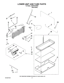 10 - Lower Unit And Tube Parts parts for Maytag Refrigerator JF42NXFXDW00 from AppliancePartsPros.com