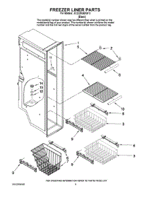 04 - Freezer Liner Parts parts for Maytag Refrigerator JC2225GEKB13 from AppliancePartsPros.com