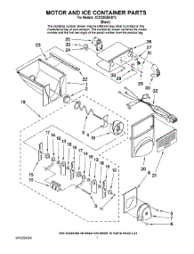 05 - Motor And Ice Container Parts parts for Maytag Refrigerator JC2225GEKB13 from AppliancePartsPros.com