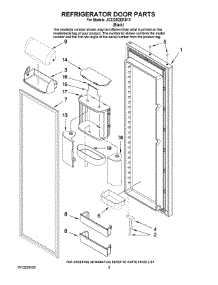 06 - Refrigerator Door Parts parts for Maytag Refrigerator JC2225GEKB13 from AppliancePartsPros.com